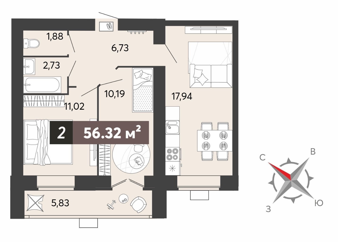 Продается 2 комнатная квартира  по ул. 8 Марта 31 ,  в ЖК «8 Марта».  Дом Кирпичный, 18-этажный . Сдача 3 квартал 2028 года.

Общая площадь квартиры 56,32 кв.м. .Жилая площадь 21,21 кв.м. .Кухня-гостиная 17,94кв.м. , санузел раздельный . Лоджия 5,83кв.м.  Имеется выбор этажей... 
 .
Качественная чер