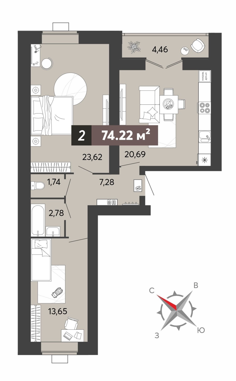 Продается 2 комнатная квартира  по ул. 8 Марта 31 ,  в ЖК «8 Марта».  Дом Кирпичный, 18-этажный . Сдача 3 квартал 2028 года.

Общая площадь квартиры 74,22 кв.м. .Жилая площадь 37,27 кв.м. .Кухня-гостиная 20,69кв.м. , санузел раздельный . Лоджия 4,46кв.м .   Имеется выбор этажей... 
 .
Качественная ч