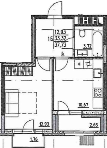 Продается 1 комнатная квартира  ул. Пожарского 8 , в ЖК Форт .
Новый 14-этажный кирпично-монолитный дом . Срок сдачи 4 кв. 2027 года

В наличии 1 комнатная квартира :
Общая площадь 37,73 кв.м. Жилая площадь 12,93 кв.м. Кухня 10,67 кв.м. Лоджия 2,65 кв.м.

Черновая отделка .
ЖК Форт , предлагает св