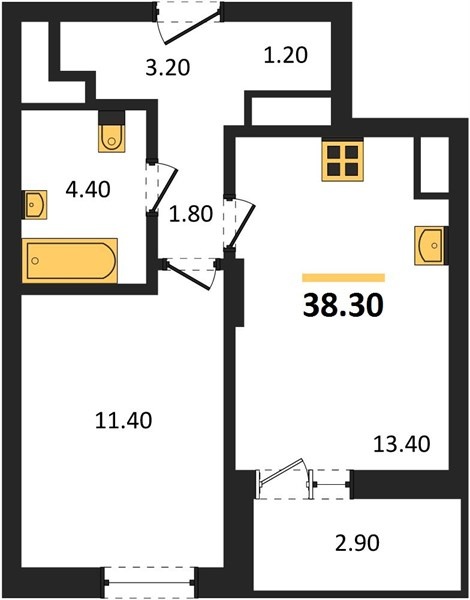Продается 1 комнатная квартира ул. улица Юго-Западная 45 ,  в ЖК Простор
Новый 8-этажный кирпично-монолитный дом . Срок сдачи 2 кв. 2028 года

В наличии 1 комнатная квартира
Общая площадь 38,3 кв.м. Жилая площадь 11,4 кв.м. Кухня 13,4 кв.м. .Лоджия 2,9 кв.м.

Отделка WНIТЕ ВОХ для тех, кто хочет реа