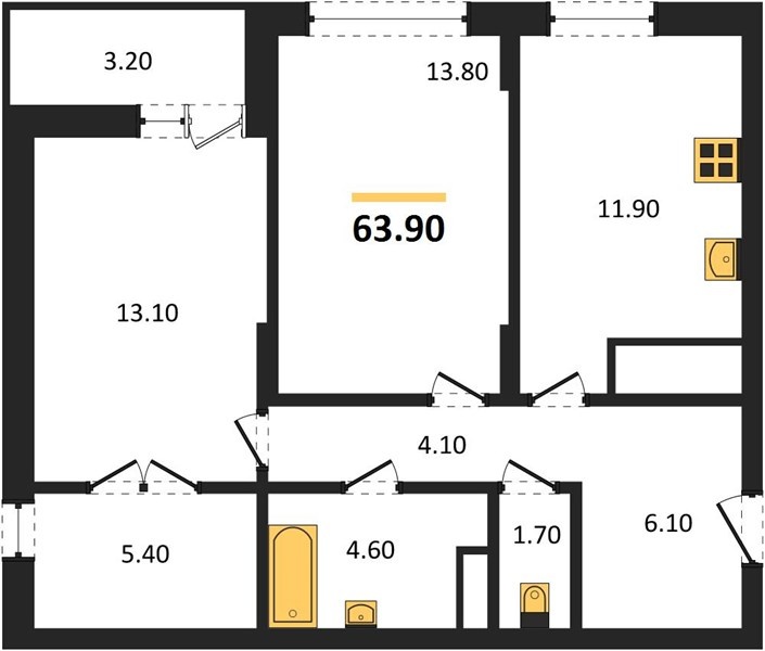 Продается 2 комнатная квартира  ул. улица Юго-Западная 45 ,  в ЖК Простор
Новый 8-этажный кирпично-монолитный дом . Срок сдачи 2 кв. 2028 года

В наличии 2 комнатная квартира
Общая площадь 63,9 кв.м. Жилая площадь 26,9 кв.м. Кухня 11,9 кв.м. .Лоджия 3.2 кв.м.

Отделка WНIТЕ ВОХ для тех, кто хочет ре