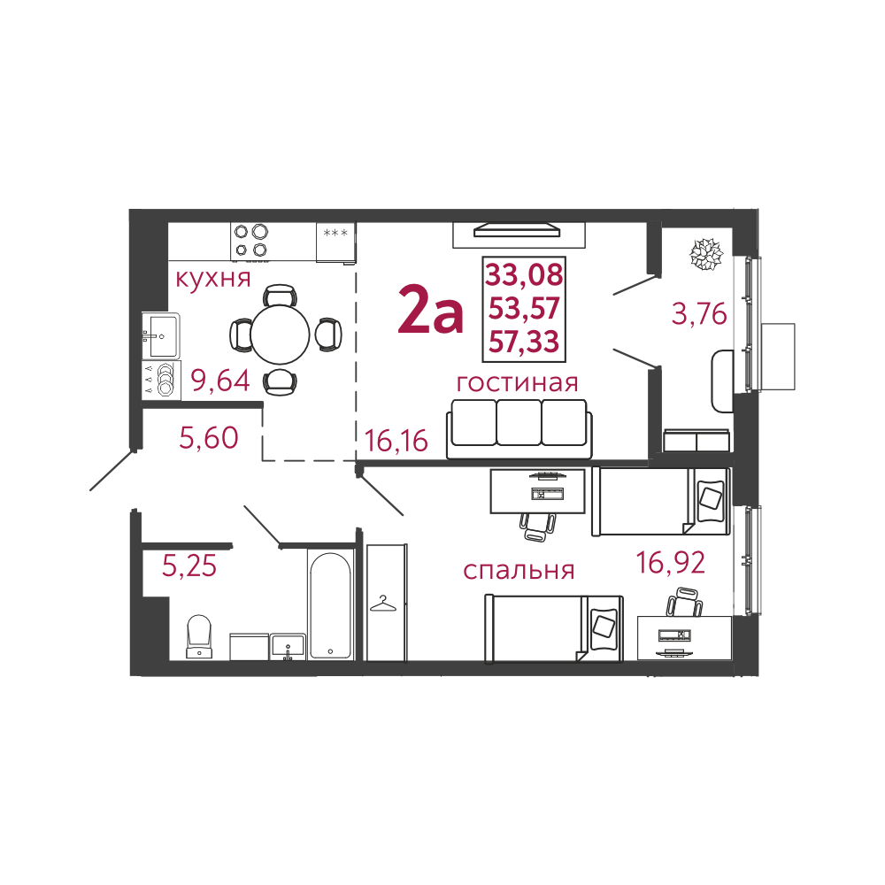Продается 2 комнатная квартира евро-формата ул. Баталина 32 к.5  ,в ЖК Новобережье , ДОМ СДАН..
Дом кирпично-монолитный , 12 этажный .

В наличии 2 комнатная квартира
Общая площадь 57.33 кв.м.. Жилая площадь 33.08 кв.м. .Кухня 9,64 кв.м..Лоджия 2,76 кв.м.

Полы: – в санузлах – гидроизоляция с заведе