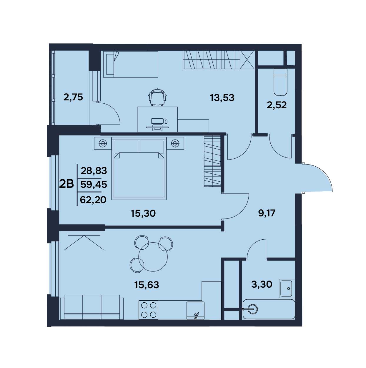    Продается  2 комнатная квартира по ул. Электрический пр-д 7 /2 , в ЖК «Гармония» . 
17 этажный монолитно-кирпичный дом комфорт-класса с современной площадкой, закрытой территорией с видеонаблюдением и
концепцией двор без машин. Сдача 2 квартал 2026 года. 

Общая площадь: 62,2 кв.м.  Жилая площадь